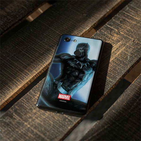 Marvel Black Panther Jumping Through Air Google Pixel 3 XL Skin